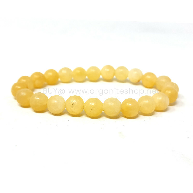 Yellow store calcite bracelet