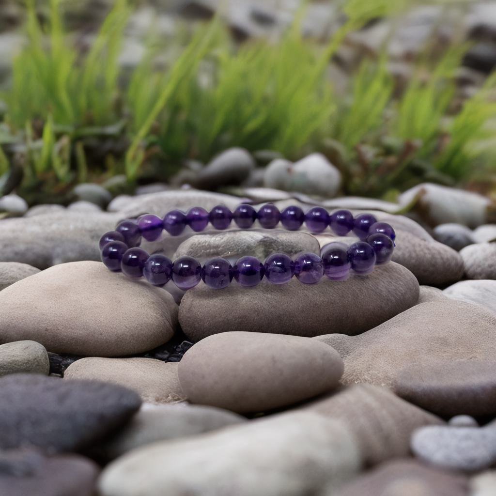 Amethyst hot sale stone bracelet