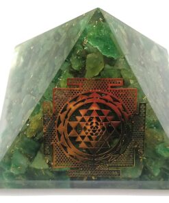 Green Mica Yantra Orgone Pyramid