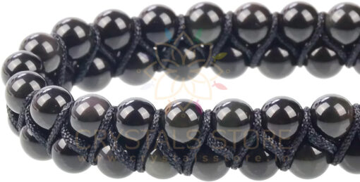 Black Obsidian Double Layer Dori Bracelet